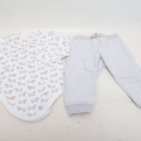 Janie & Jack Baby Boy Bundle 12-18 M – 8-Pc Hoodie, Tees, Shirts, Romper, Jogger - Picture 4 of 5